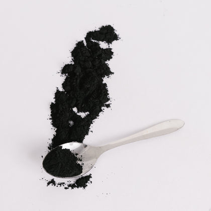 Activated charcoal loofah-